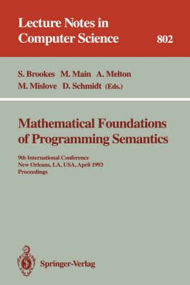 Mathematical Foundations of Programming Semantics 9783540555117