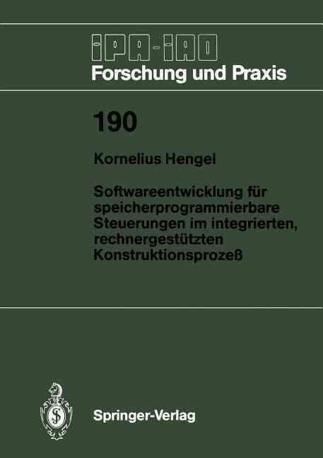 Softwareentwicklung Für Speicherprogrammierbare Steuerungen Im Integrierten, Rechnergestützten Konstruktionsproze