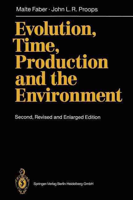 Evolution, Time, Production and the Environment 9783540580447