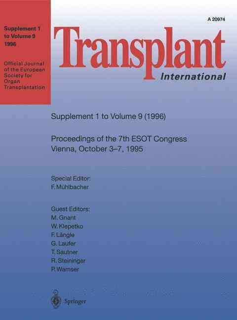 Transplant International 9783540610243 (Paperback)