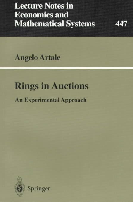 Rings in Auctions By Angelo Artale 9783540619307 (Paperback)