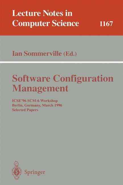 Software Configuration Management By Ian Sommerville (editor)