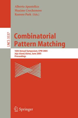 Combinatorial Pattern Matching 9783540632207 (Paperback)