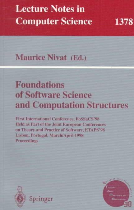 Foundations of Software Science and Computation Structures (Paperback)