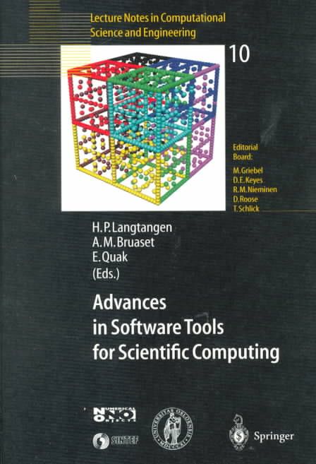 Advances in Software Tools for Scientific Computing 9783540665571