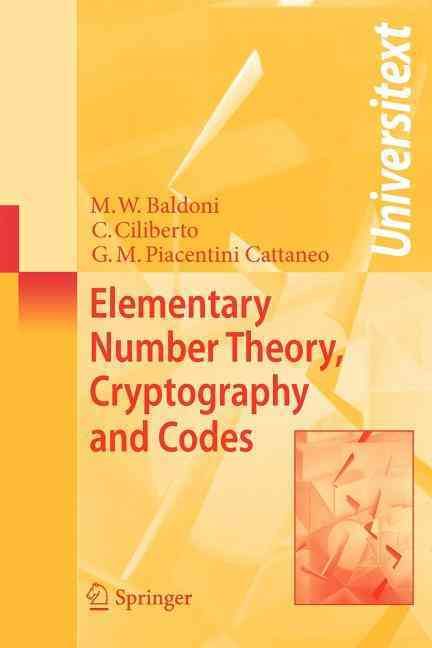 Elementary Number Theory, Cryptography and Codes 9783540691990