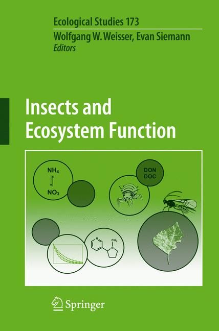 Insects and Ecosystem Function By W. W. Weisser, E. Siemann