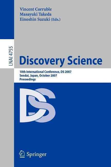 Discovery Science Lecture Notes in Artificial Intelligence (Paperback)
