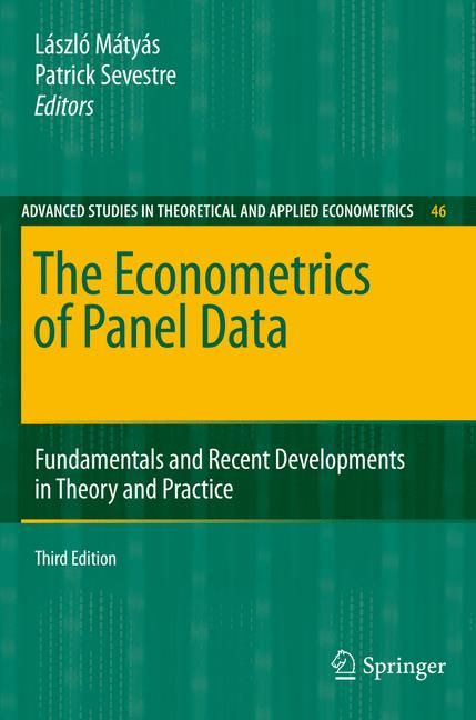 The Econometrics of Panel Data By László Mátyás, Patrick Sevestre
