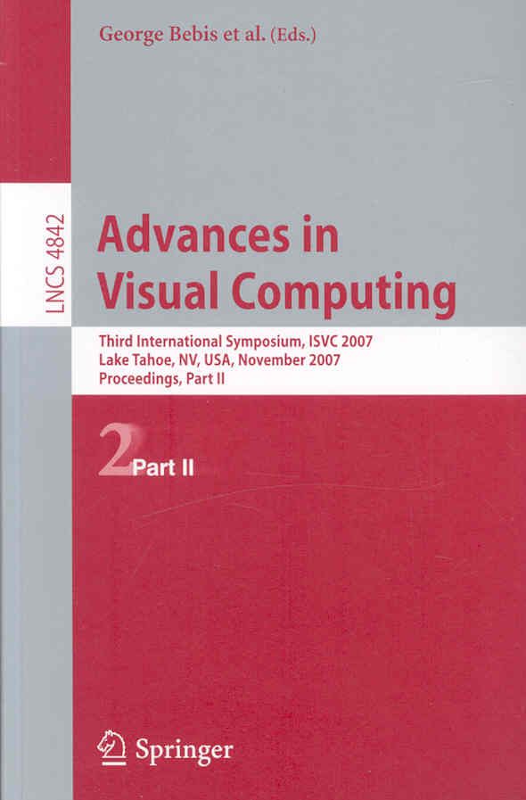 Advances in Visual Computing Image Processing, Computer Vision, Pattern Recognition, and Graphics