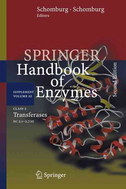 Class 2 Transferases By D. Schomburg, Ida Schomburg 9783540856962