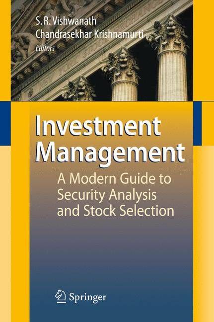 Investment Management By S. R. Vishwanath, Chandrashekar Krishnamurti