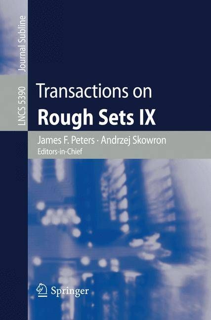 Transactions on Rough Sets IX. Transactions on Rough Sets (Paperback)