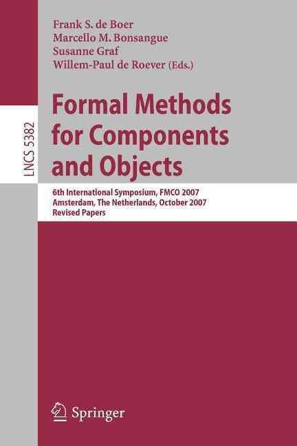 Formal Methods for Components and Objects Programming and Software Engineering