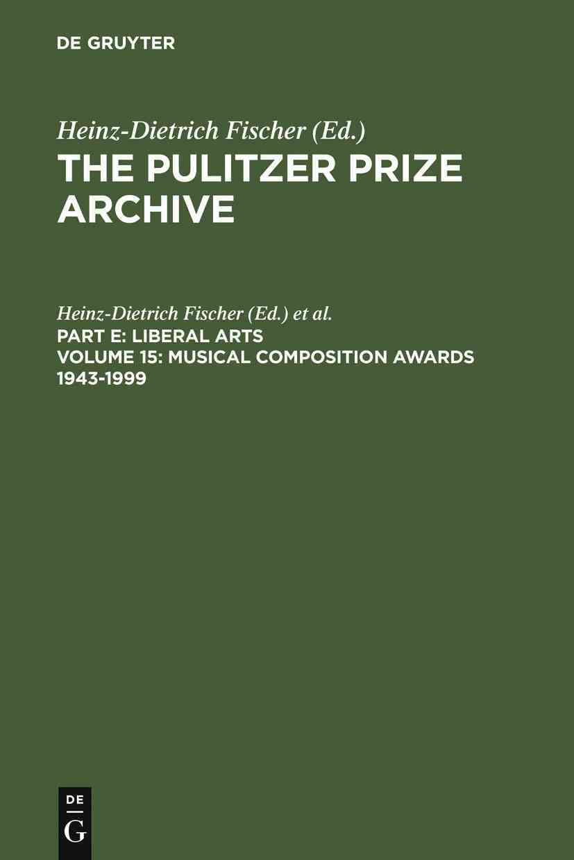 Musical Composition Awards 1943-1999 By Fischer, Heinz-Dietrich