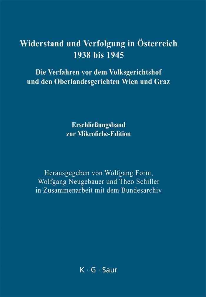 Erschließungsband zur Mikrofiche-Edition By Form, Wolfgang (Hardback)