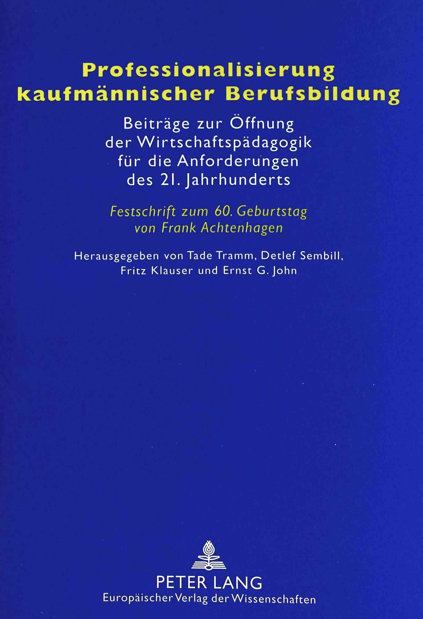 Professionalisierung Kaufmannischer Berufsbildung 9783631347638