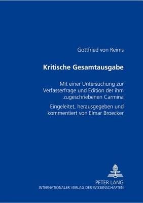 Gottfried Von Reims By Gottfried, Elmar Broecker 9783631389027