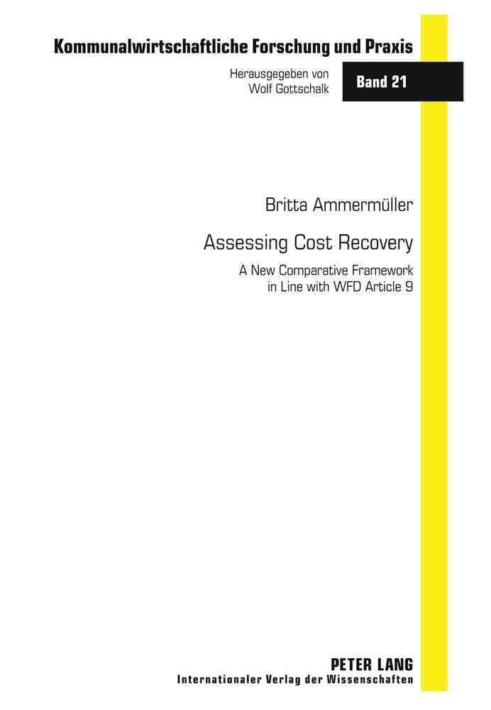 Assessing Cost Recovery 9783631613719 (Hardback)