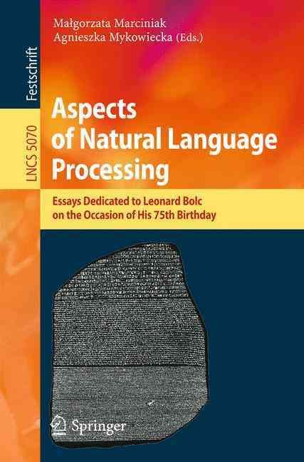 Aspects of Natural Language Processing Information Systems and Applications, Incl. Internet/Web, and HCI