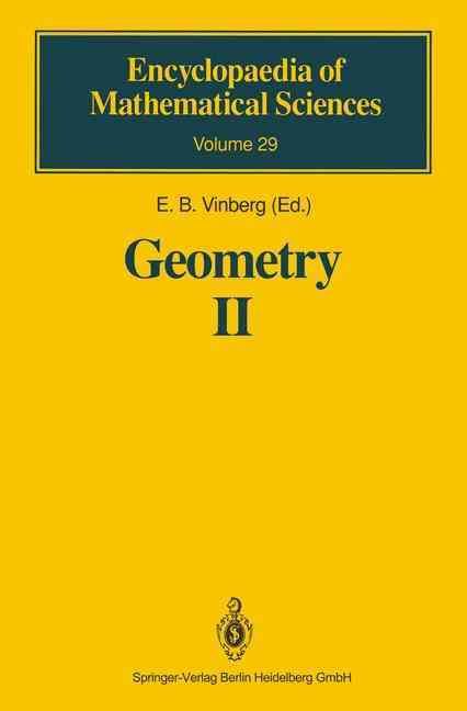Geometry. Volume 2 Spaces of Constant Curvature 9783642080869