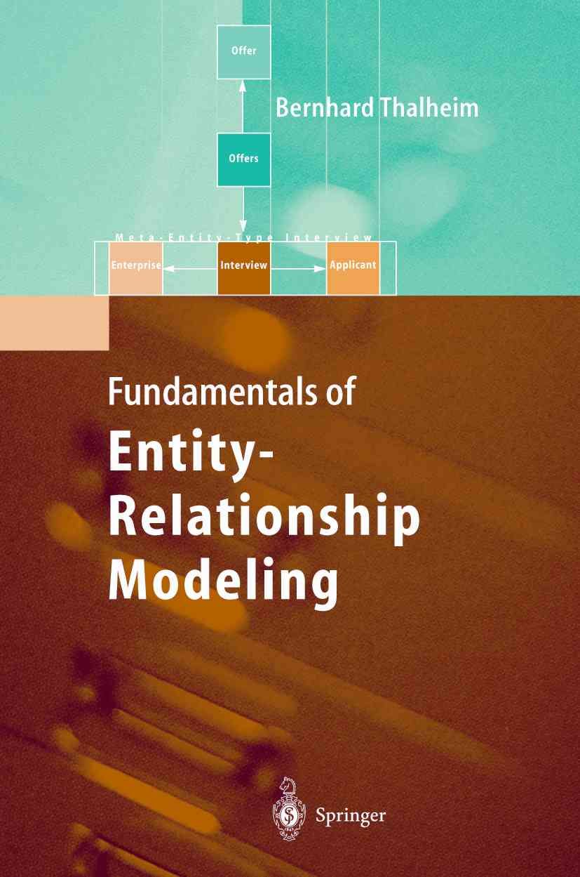 Entity-Relationship Modeling By Bernhard Thalheim 9783642084805