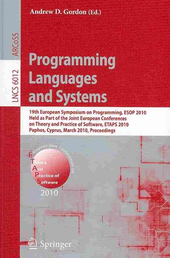 Programming Languages and Systems Theoretical Computer Science and General Issues
