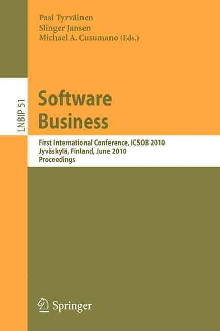 Software Business 9783642136320 (Paperback)