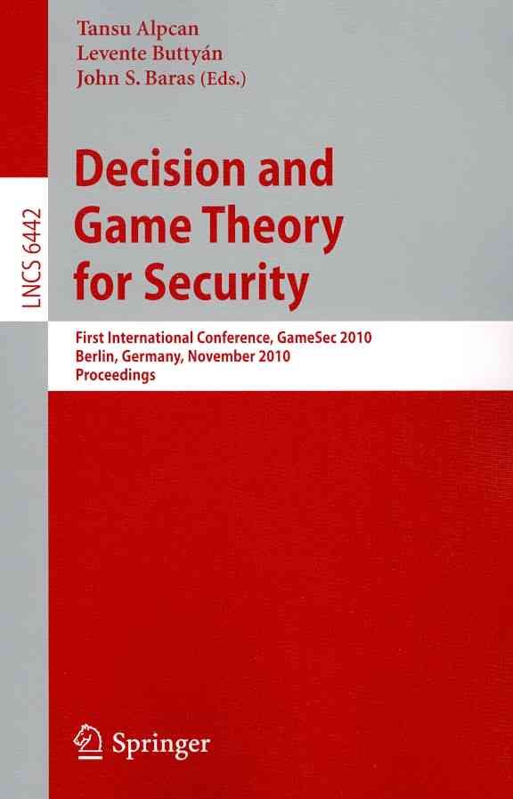 Decision and Game Theory for Security Security and Cryptology