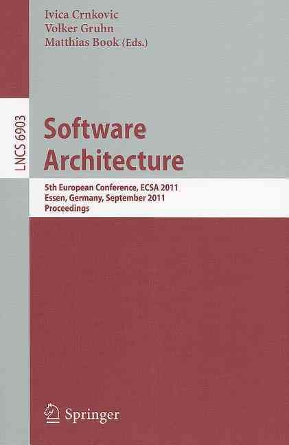 Software Architecture 9783642237973 (Paperback)