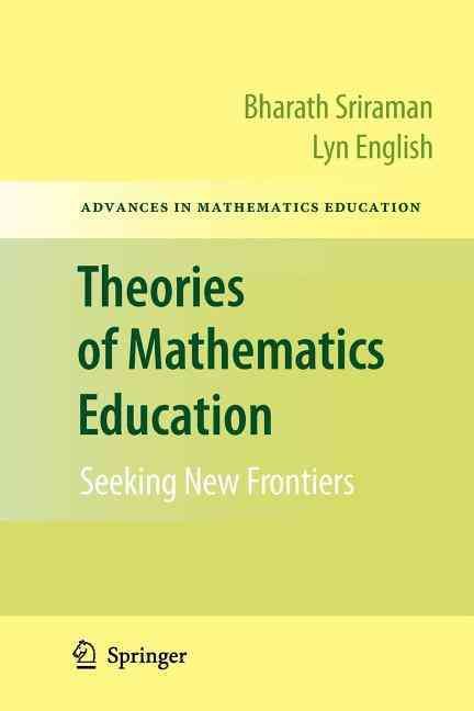 Theories of Mathematics Education 9783642261183 (Paperback)