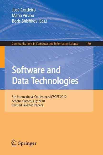 Software and Data Technologies 9783642295775 (Paperback)
