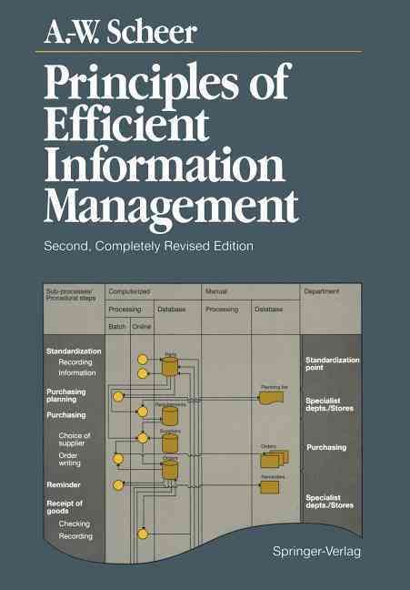Principles of Efficient Information Management 9783642467448