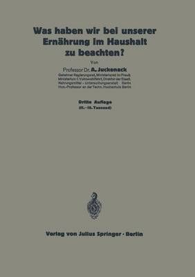 Was Haben Wir Bei Unserer Ernährung Im Haushalt Zu Beachten?