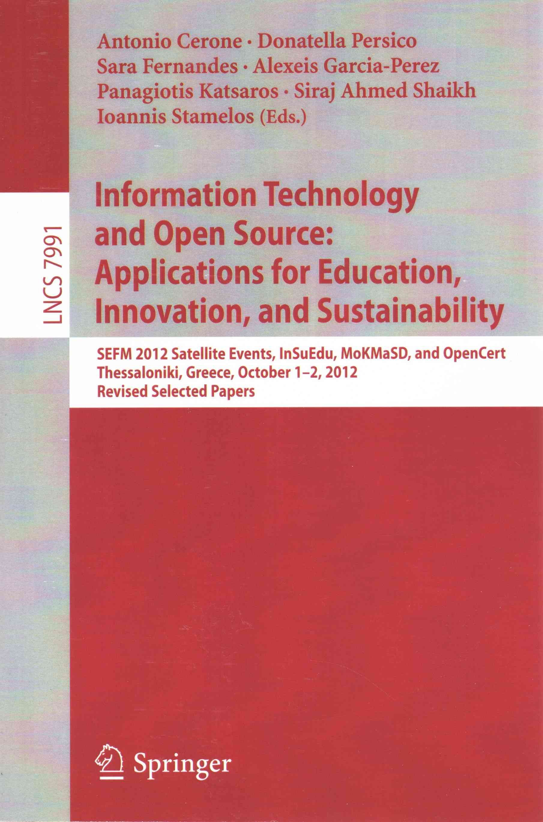 Information Technology and Open Source 9783642543371 (Paperback)