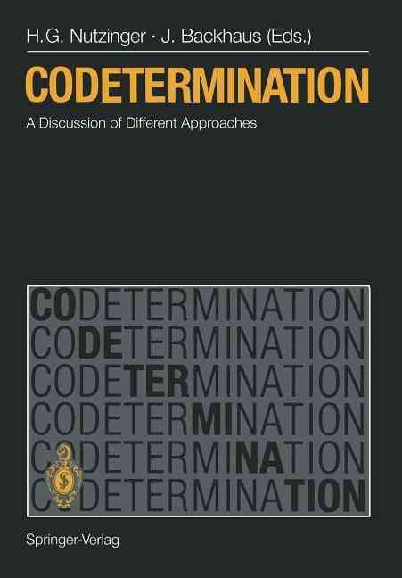 Codetermination 9783642647932 (Paperback)
