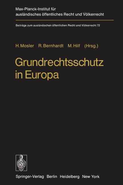 Grundrechtsschutz in Europa 9783642667695 (Paperback)