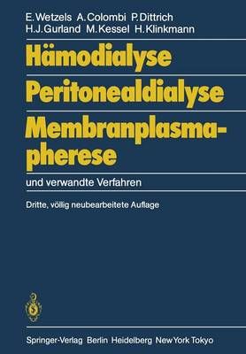 Hämodialyse, Peritonealdialyse, Membranplasmapherese 9783642709098