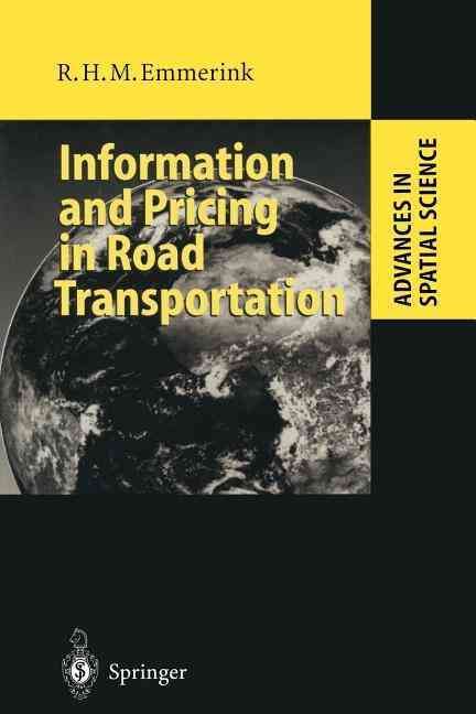 Information and Pricing in Road Transportation 9783642721458