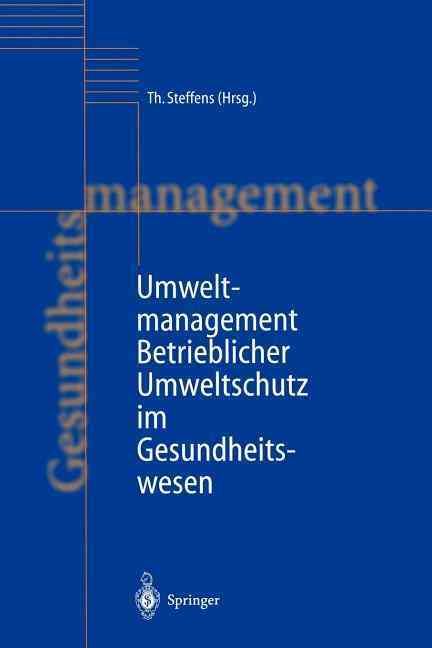 Umweltmanagement 9783642722851 (Paperback)