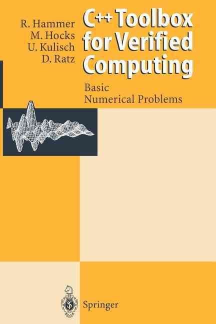 C++ Toolbox for Verified Computing I 9783642796531 (Paperback)
