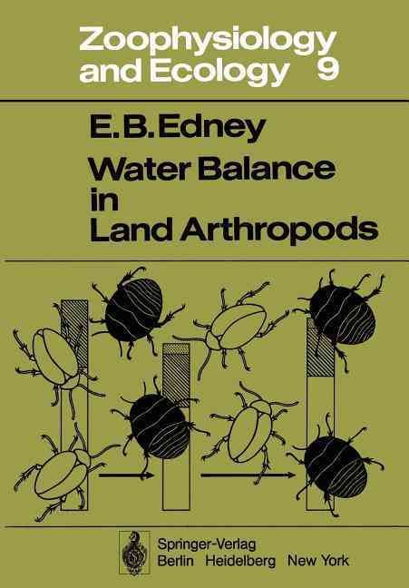 Water Balance in Land Arthropods By E. B. Edney 9783642811074