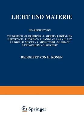 Licht Und Materie 9783642889301 (Paperback)