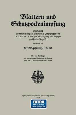 Blattern Und Schutzpockenimpfung By NA Reichsgesundheitsamt