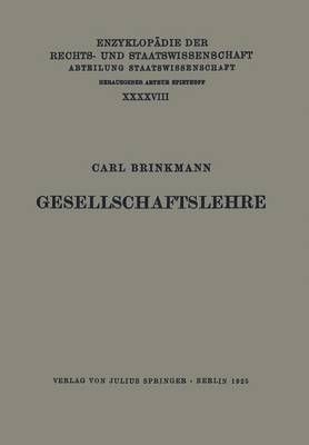 Gesellschaftslehre. Abteilung Staatswissenschaft 9783642938009