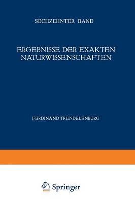 Ergebnisse Der Exakten Naturwissenschaften 9783642939006 (Paperback)