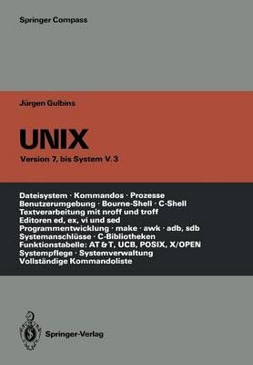 UNIX By Jürgen Gulbins (author), Angelika Amon (illustrator)