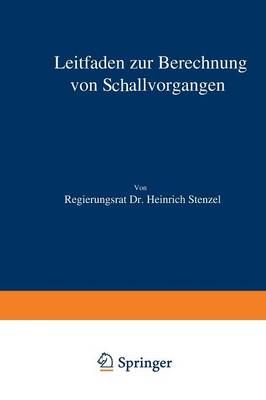 Leitfaden Zur Berechnung Von Schallvorgängen By Heinrich Stenzel