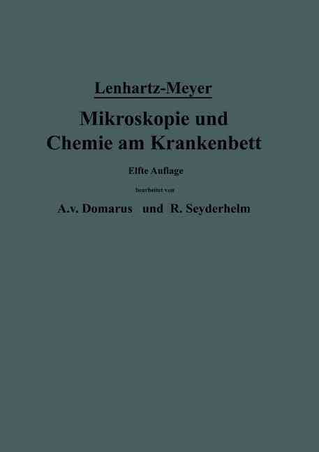 Mikroskopie Und Chemie Am Krankenbett 9783642984495 (Paperback)