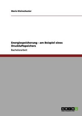 Energiespeicherung am Beispiel eines Druckluftspeichers 9783656049487